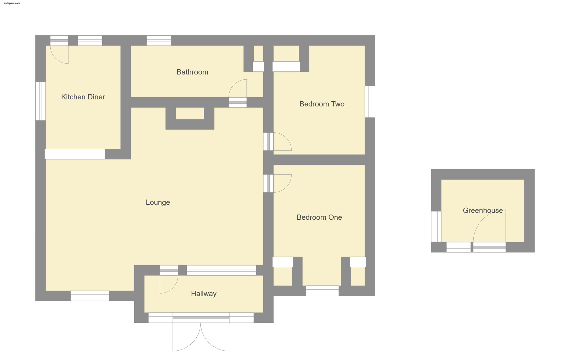 Floorplan of 2 bedroom Detached Bungalow for sale, Park Road, Sutton-on-Sea, Lincolnshire, LN12