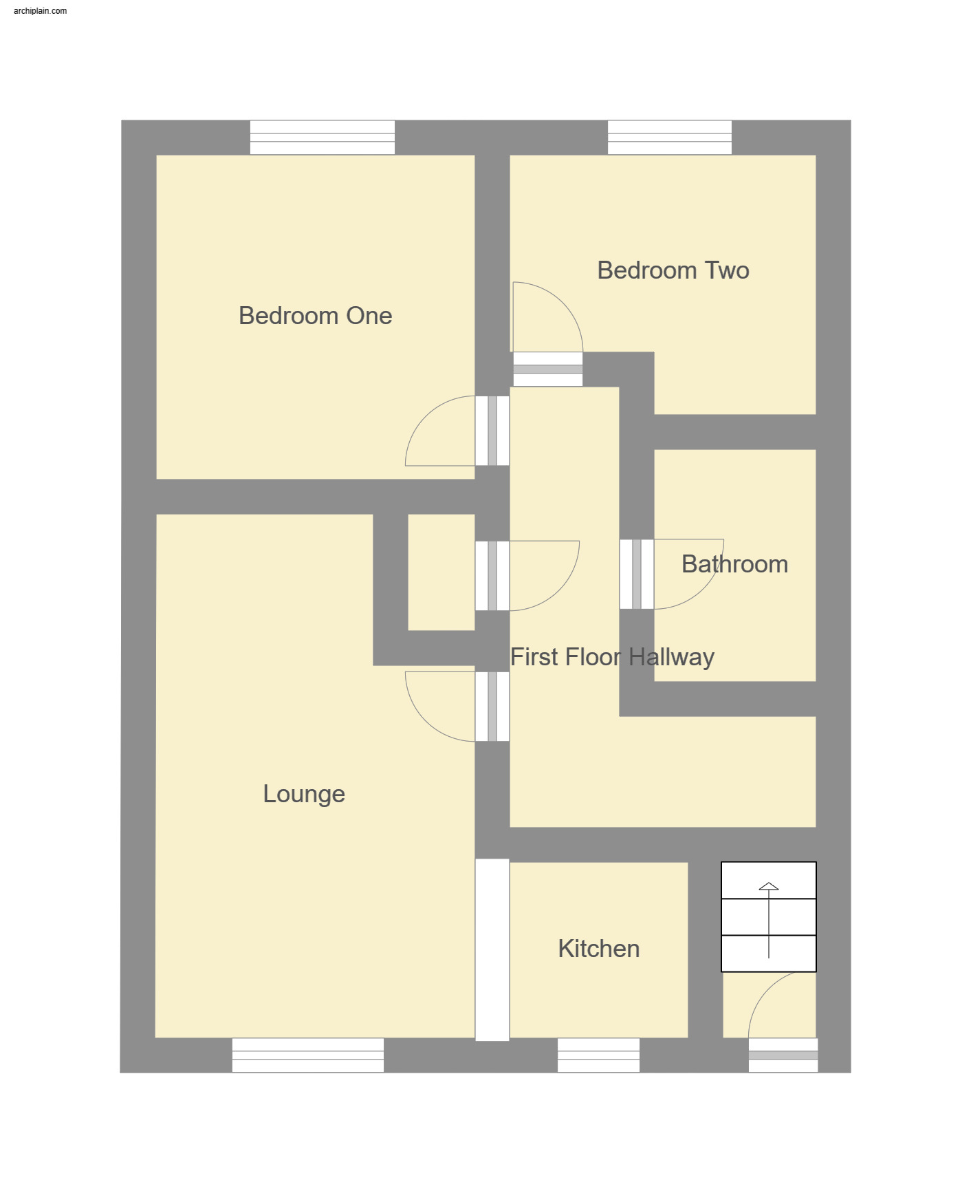 Floorplan of 2 bedroom Flat for sale, Brittain Court, Sutton-on-Sea, Lincolnshire, LN12