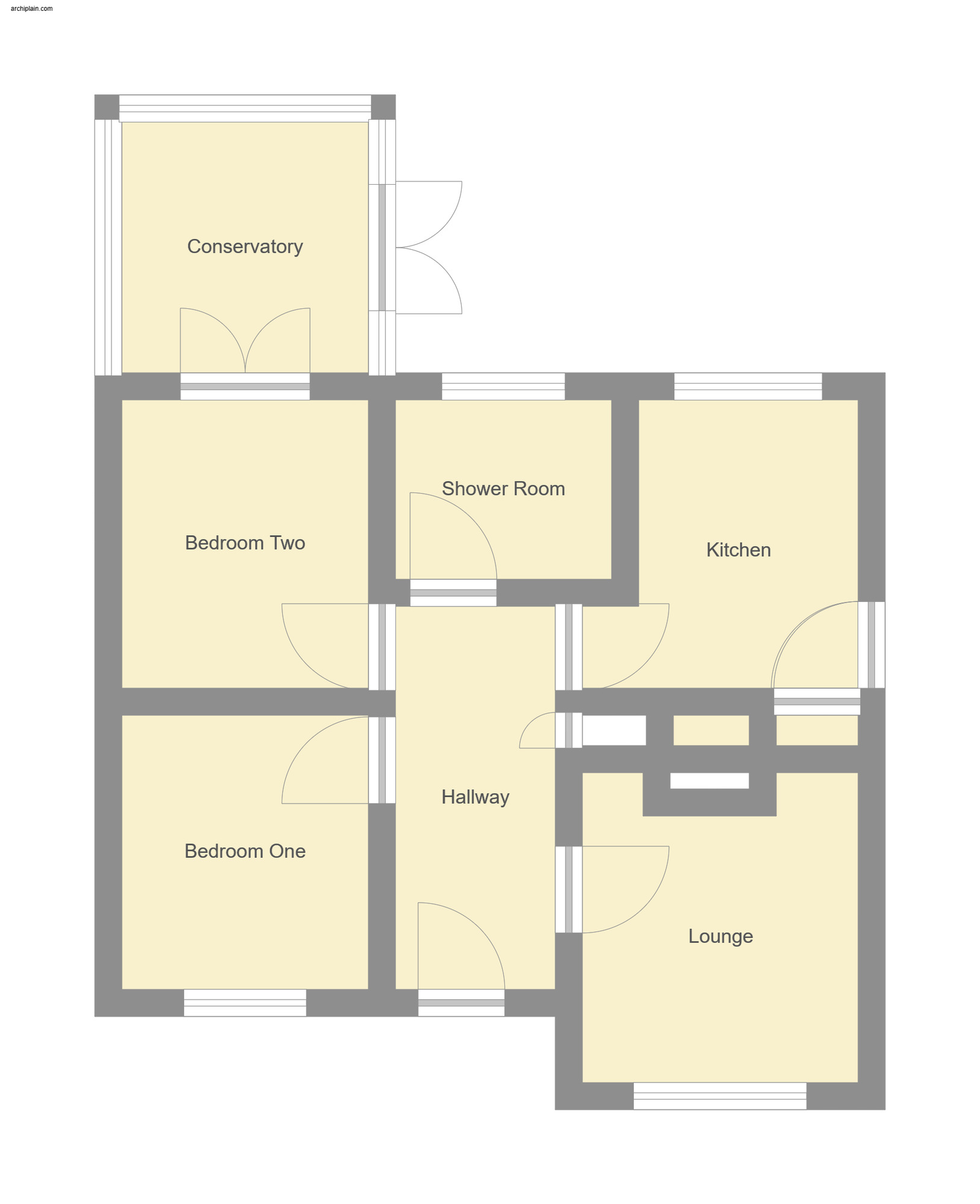 Floorplan of 2 bedroom Detached Bungalow for sale, Marine Avenue, Sutton-on-Sea, Lincolnshire, LN12