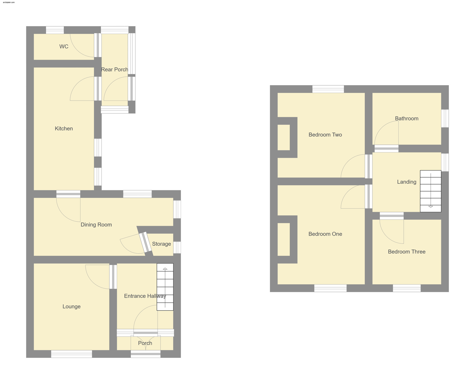 Floorplan of 3 bedroom Semi Detached House for sale, Station Road, Sutton-on-Sea, Lincolnshire, LN12