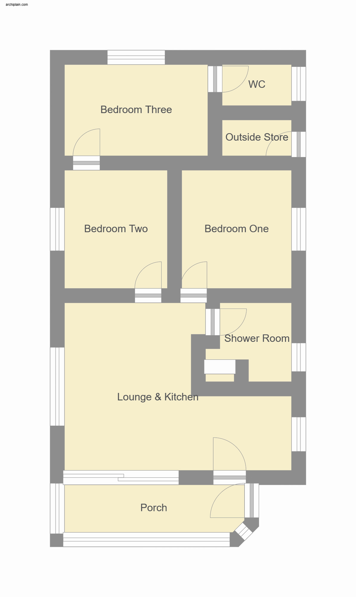 Floorplan of 3 bedroom Detached Bungalow for sale, Hall Leas Drive, Sutton-on-Sea, Lincolnshire, LN12