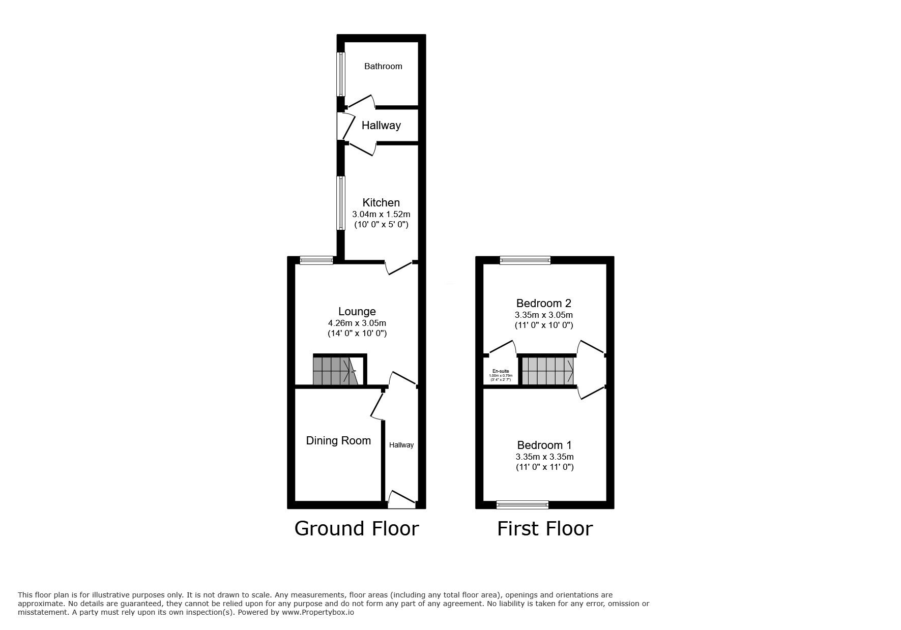 Floorplan of 2 bedroom Mid Terrace House to rent, Bycars Road, Burslem, Stoke-On-Trent, ST6