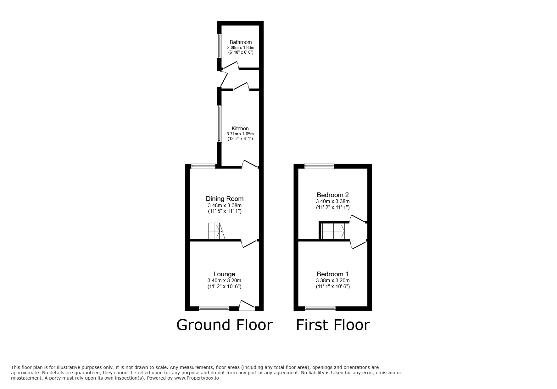 Floorplan of 2 bedroom Mid Terrace House to rent, Minster Street, Burslem, Stoke-On-Trent, ST6