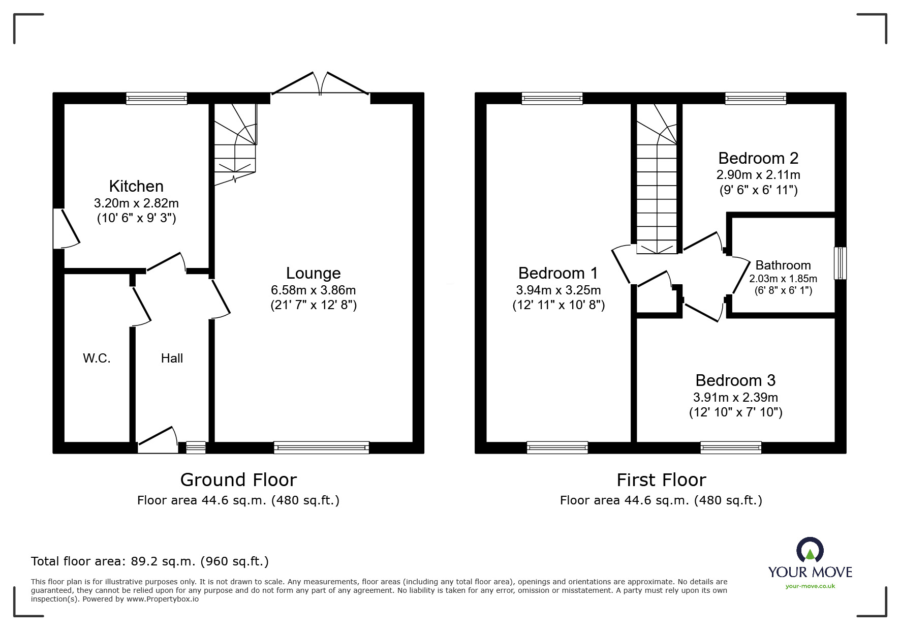 Floorplan of 3 bedroom Detached House for sale, Swan Bank, Talke, Staffordshire, ST7