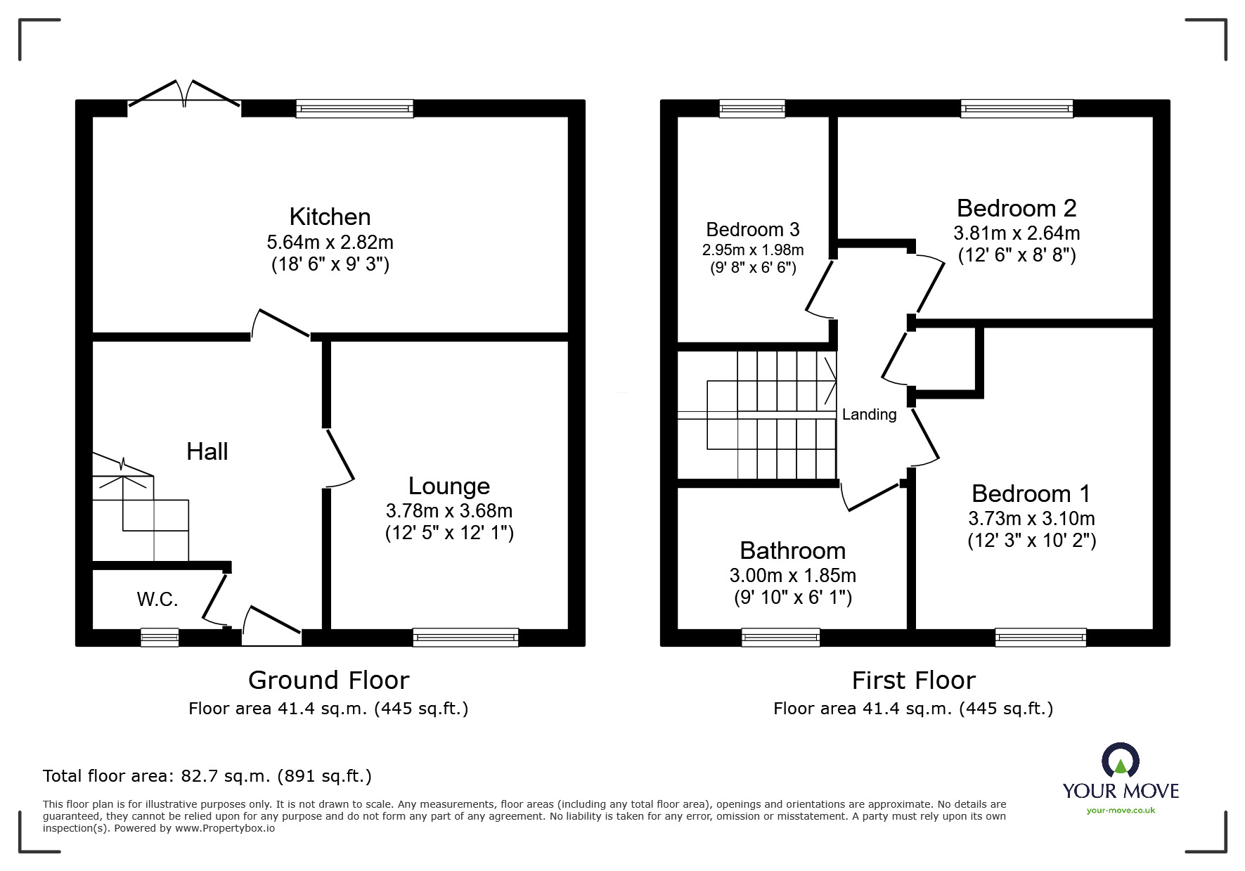 Floorplan of 3 bedroom Mid Terrace House for sale, Moran Grove, Middleport, Stoke-on-Trent, Staffordshire, ST6