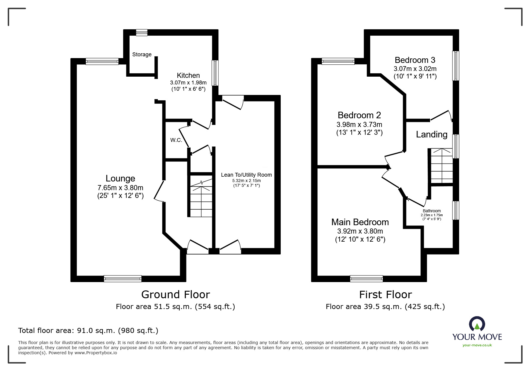 Floorplan of 3 bedroom Semi Detached House for sale, Hesketh Avenue, Ball Green, Stoke-on-Trent, Staffordshire, ST6