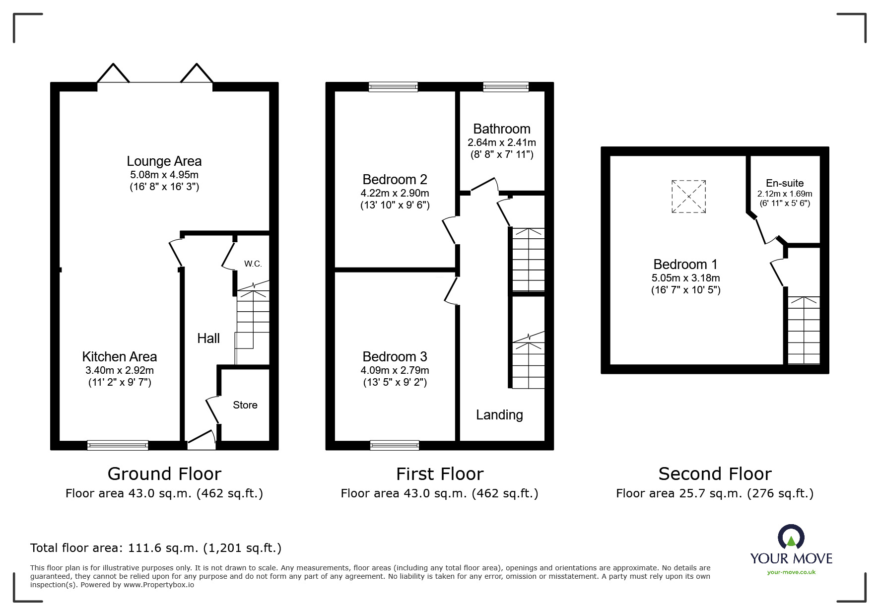 Floorplan of 3 bedroom End Terrace House for sale, Heath Street, Newcastle, Staffordshire, ST5