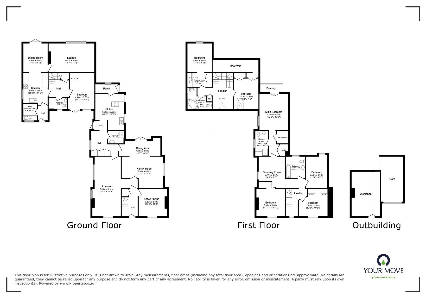 Floorplan of 7 bedroom Detached House for sale, Well Lane, Gillow Heath, Staffordshire, ST8