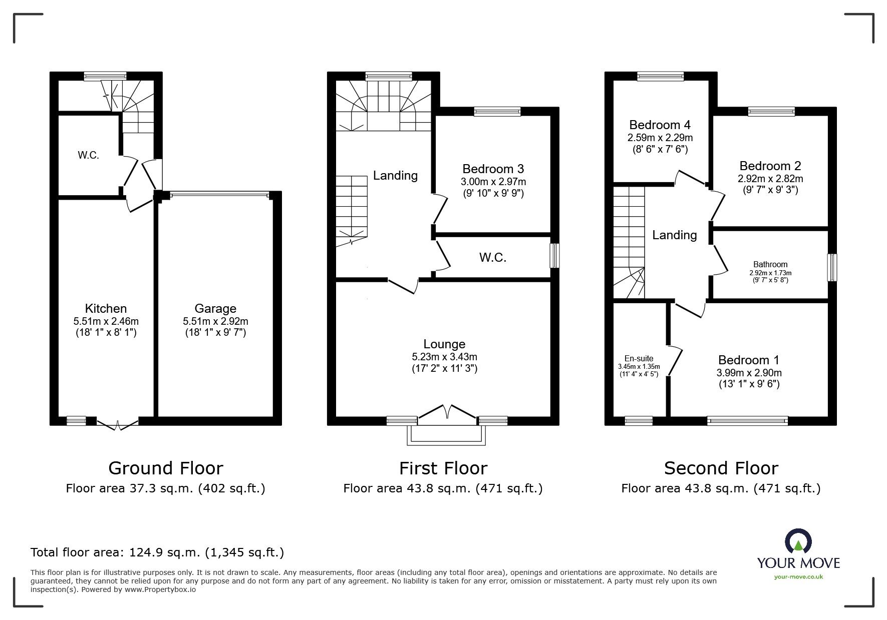 Floorplan of 4 bedroom Semi Detached House for sale, Ironstone Walk, Burslem, Stoke-on-Trent, Staffordshire, ST6