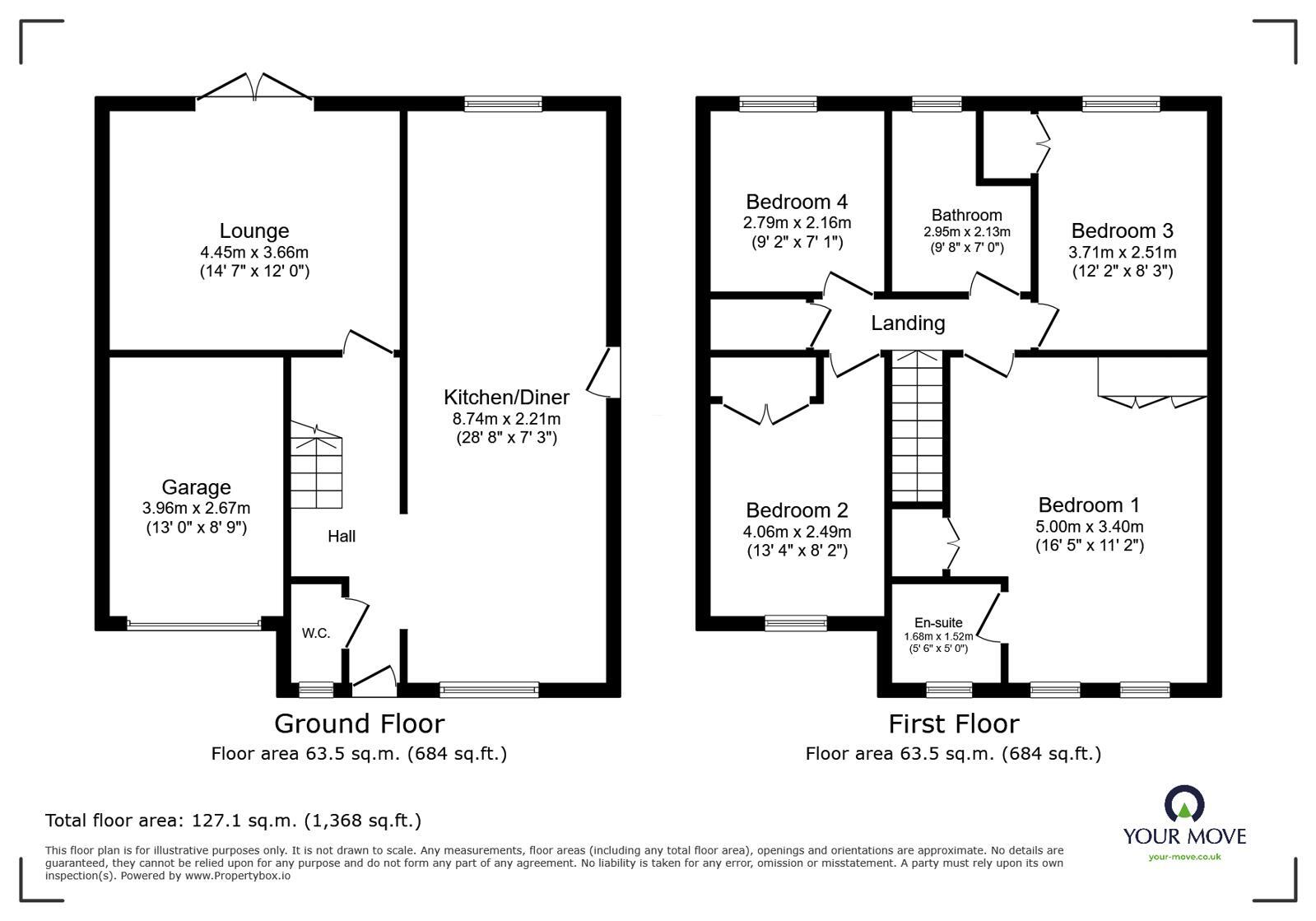 Floorplan of 4 bedroom Detached House for sale, William Coltman Way, Tunstall, Stoke-on-Trent, Staffordshire, ST6
