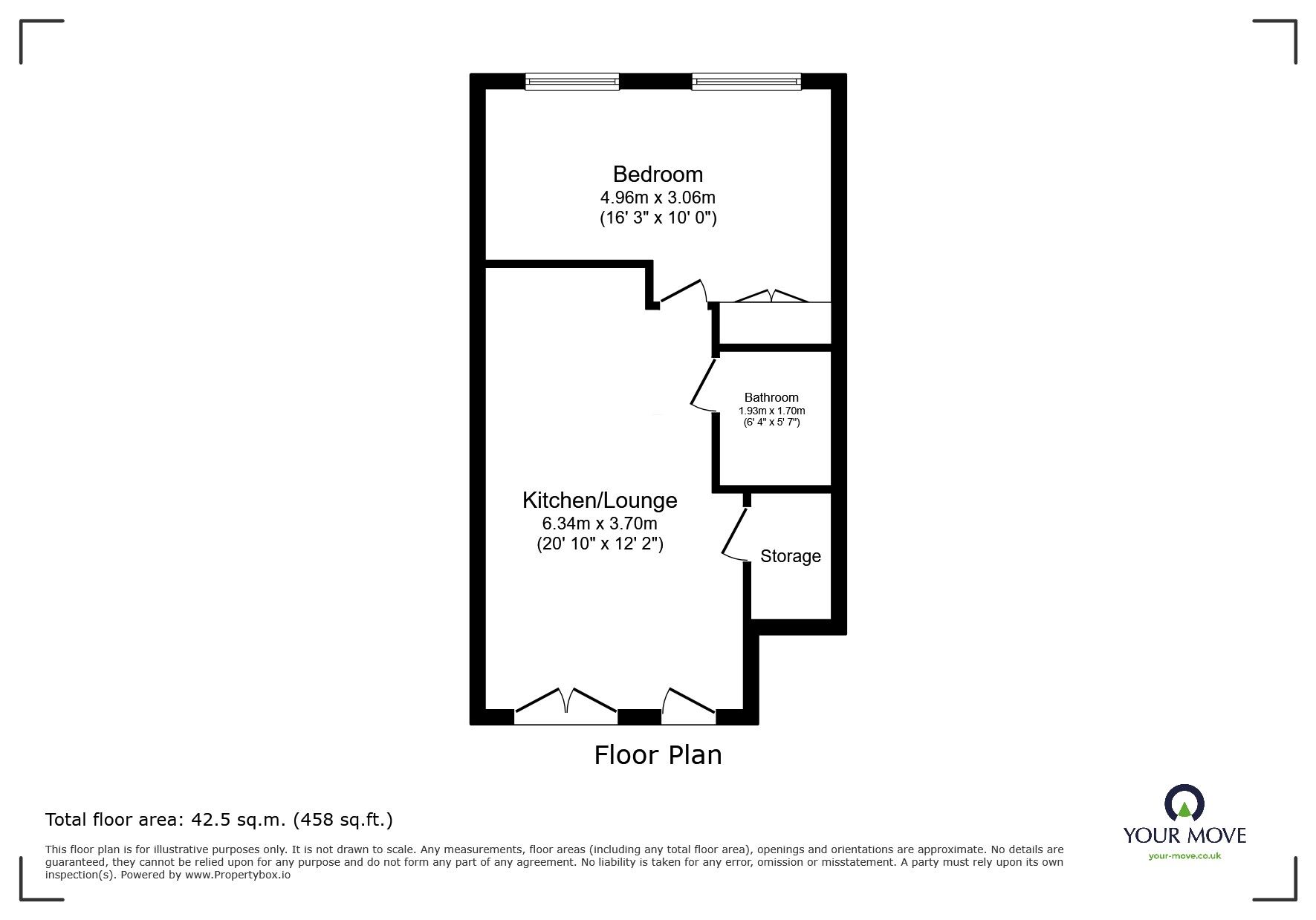 Floorplan of 1 bedroom Flat to rent, Beasley Avenue, Newcastle, Staffordshire, ST5