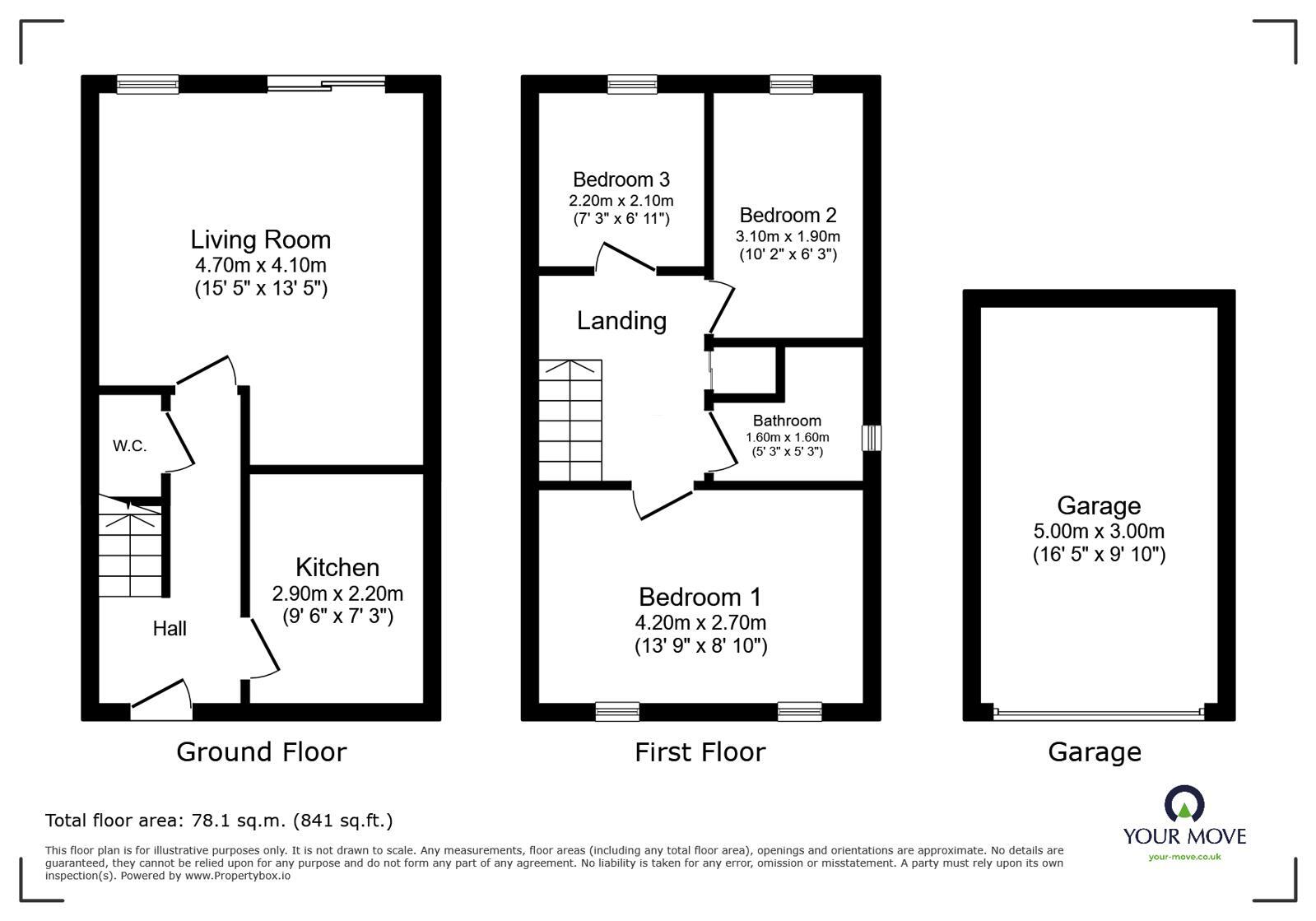 Floorplan of 3 bedroom Semi Detached House to rent, High Street, Tunstall, Stoke-on-Trent, Staffordshire, ST6
