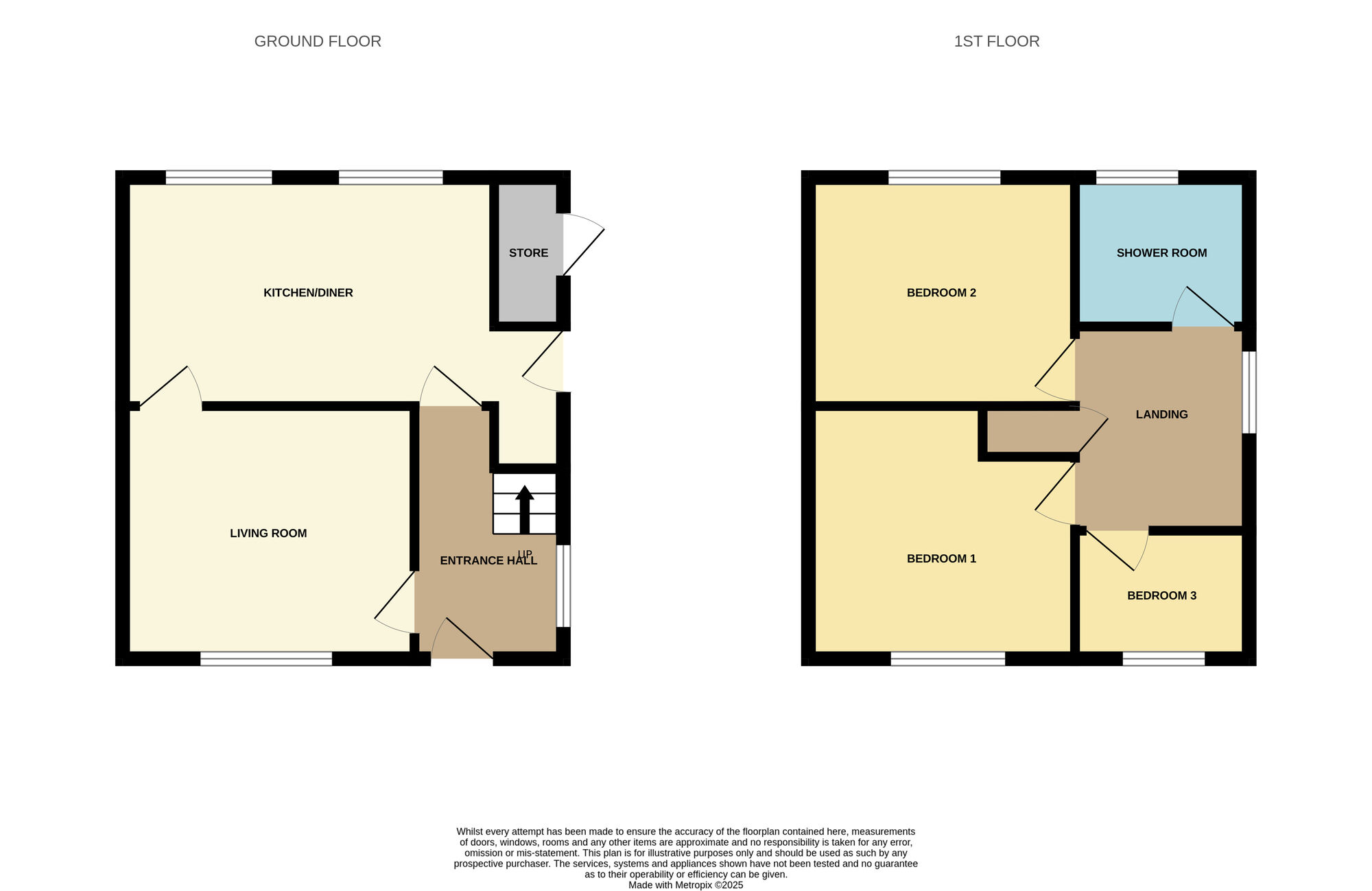 Floorplan of 3 bedroom Semi Detached House for sale, Wilson Street, Wombwell, South Yorkshire, S73
