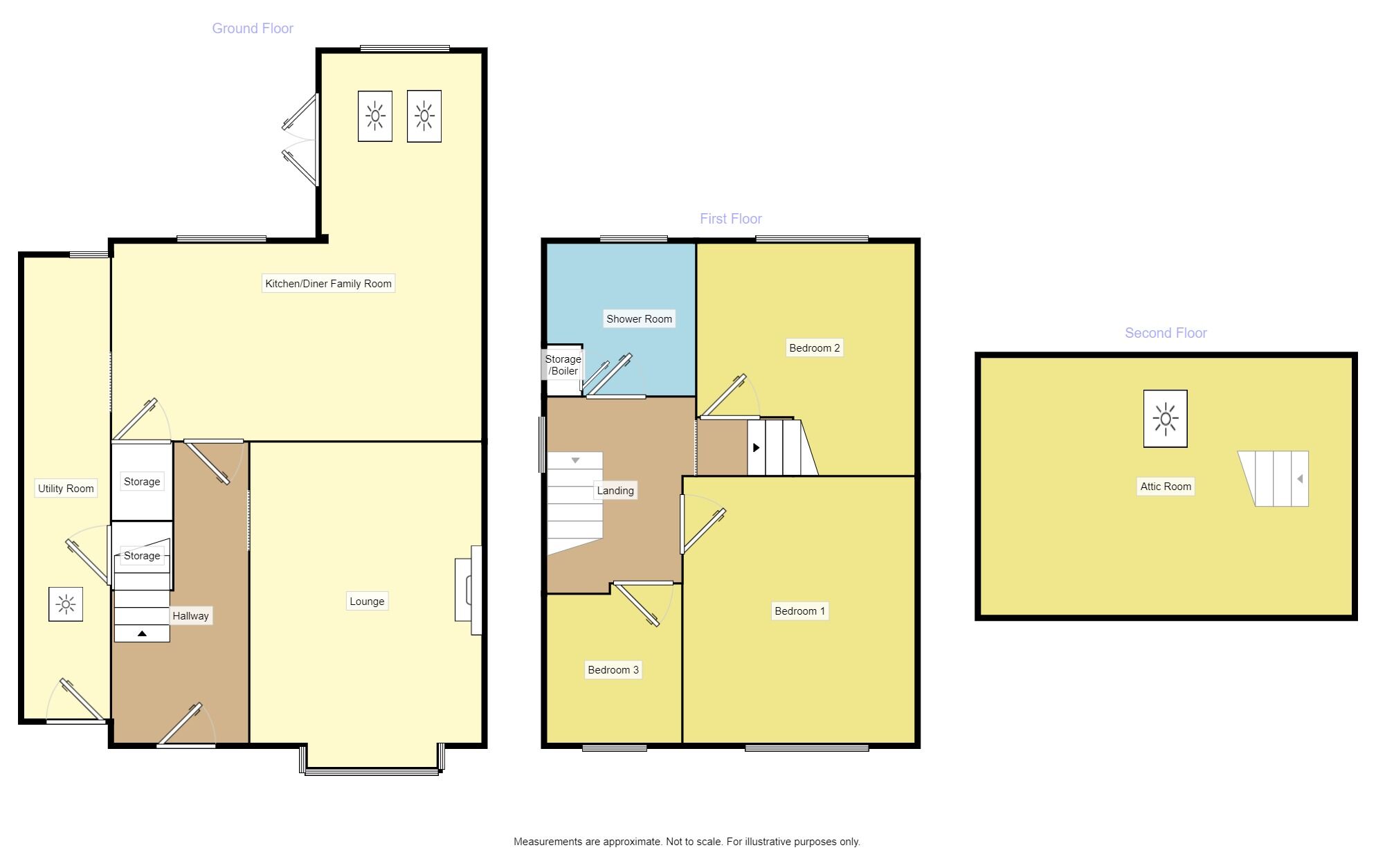 Floorplan of 3 bedroom Semi Detached House for sale, Norton Road, Wath-upon-Dearne, South Yorkshire, S63
