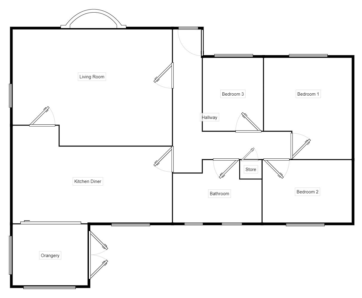 Floorplan of 3 bedroom Detached Bungalow for sale, Upperwood Road, Darfield, South Yorkshire, S73