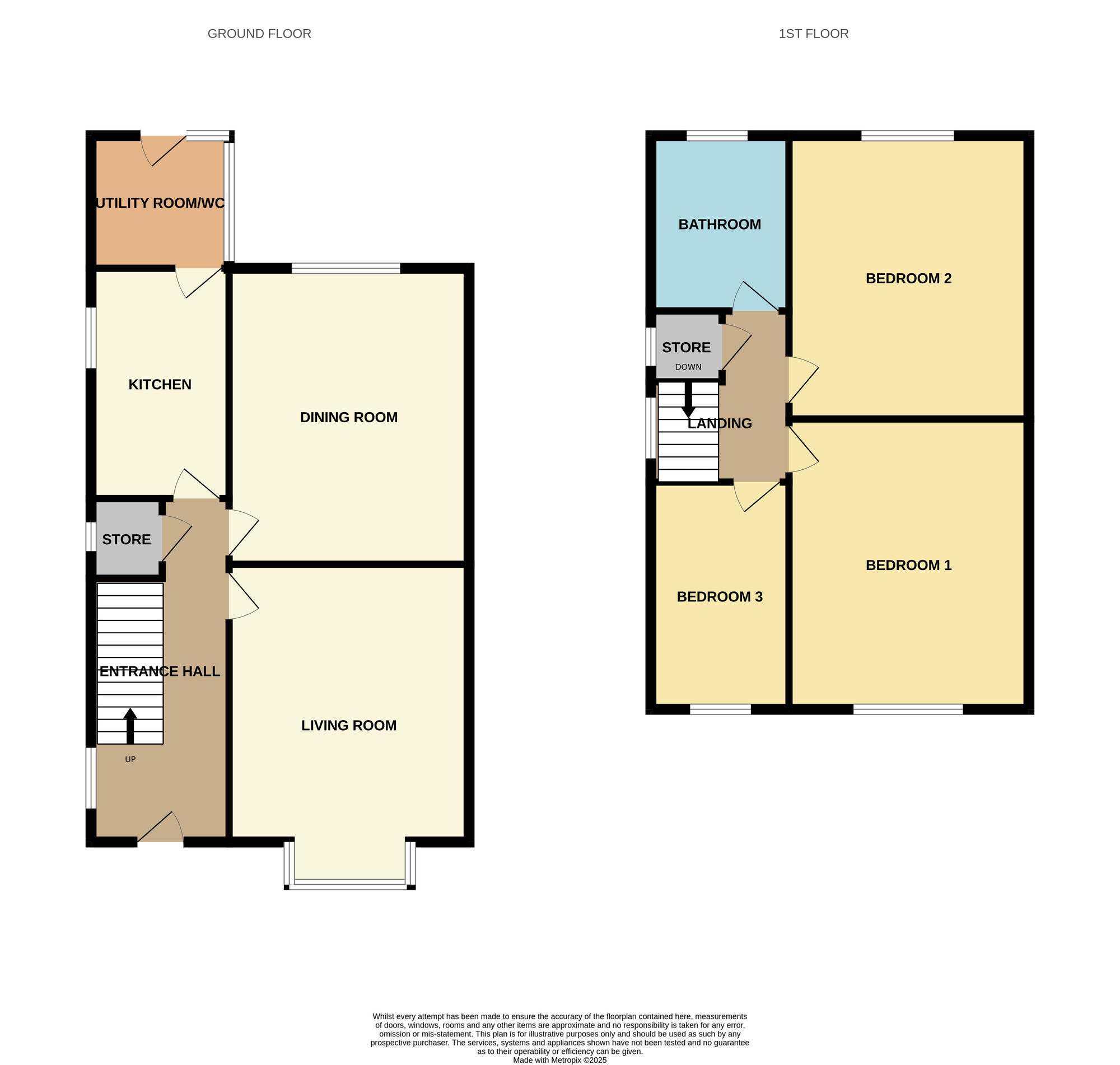 Floorplan of 3 bedroom Semi Detached House for sale, Wath Wood Road, Wath-upon-Dearne, South Yorkshire, S63