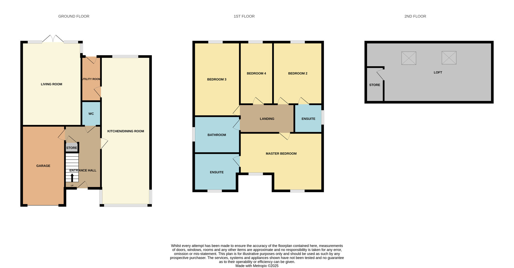 Floorplan of 4 bedroom Detached House for sale, Gypsy Lane, Wombwell, South Yorkshire, S73