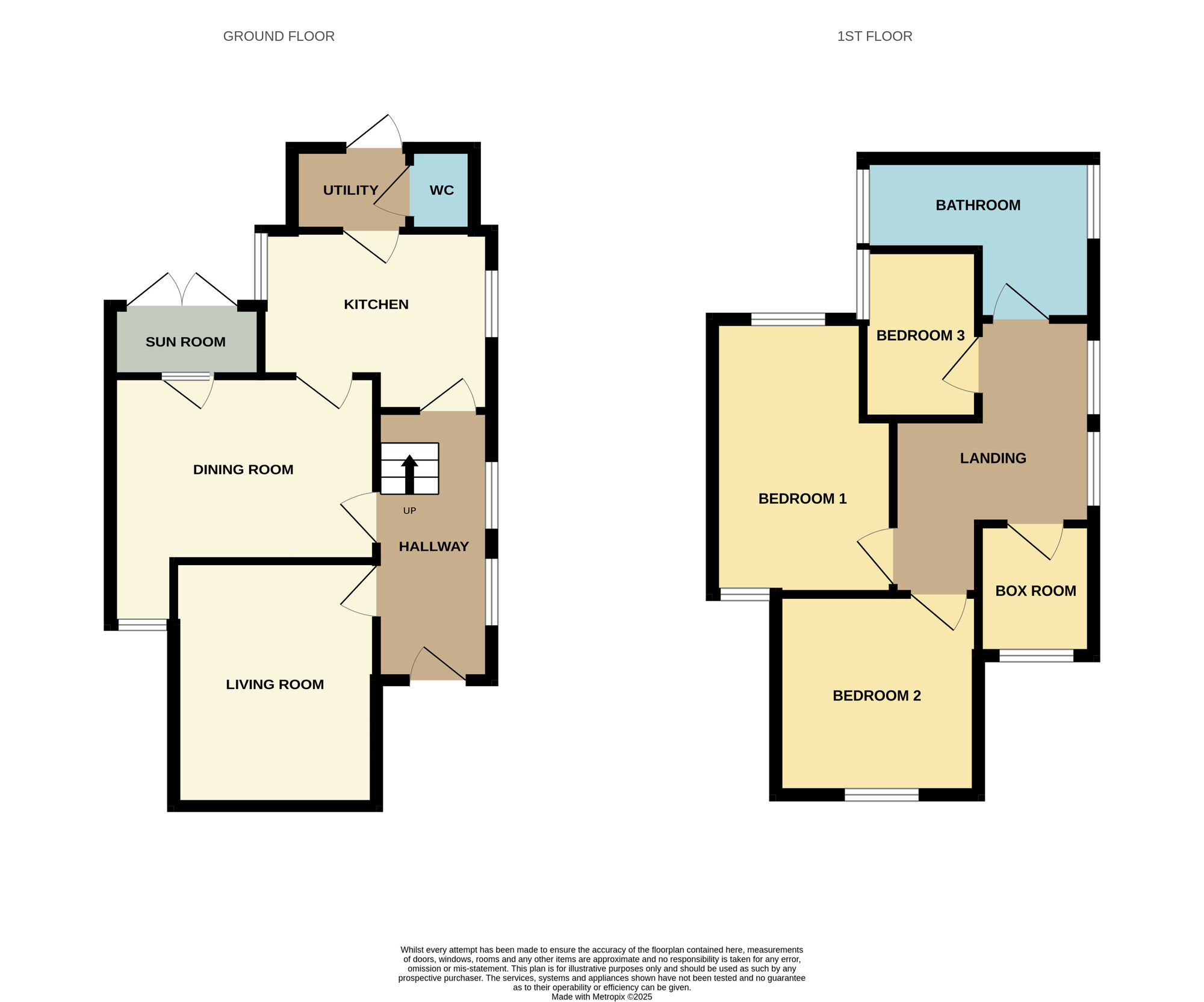Floorplan of 3 bedroom Detached House for sale, Hough Lane, Wombwell, South Yorkshire, S73