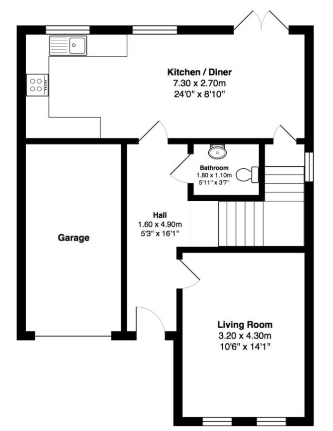 Floorplan of 4 bedroom Detached House for sale, Ellis Grove, Wath-upon-Dearne, South Yorkshire, S63