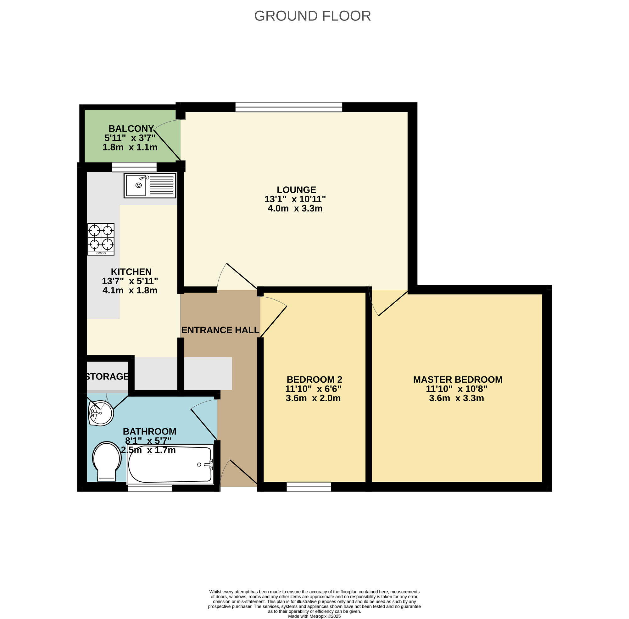 Floorplan of 2 bedroom  Flat for sale, Bradfield Road, Sheffield, South Yorkshire, S6