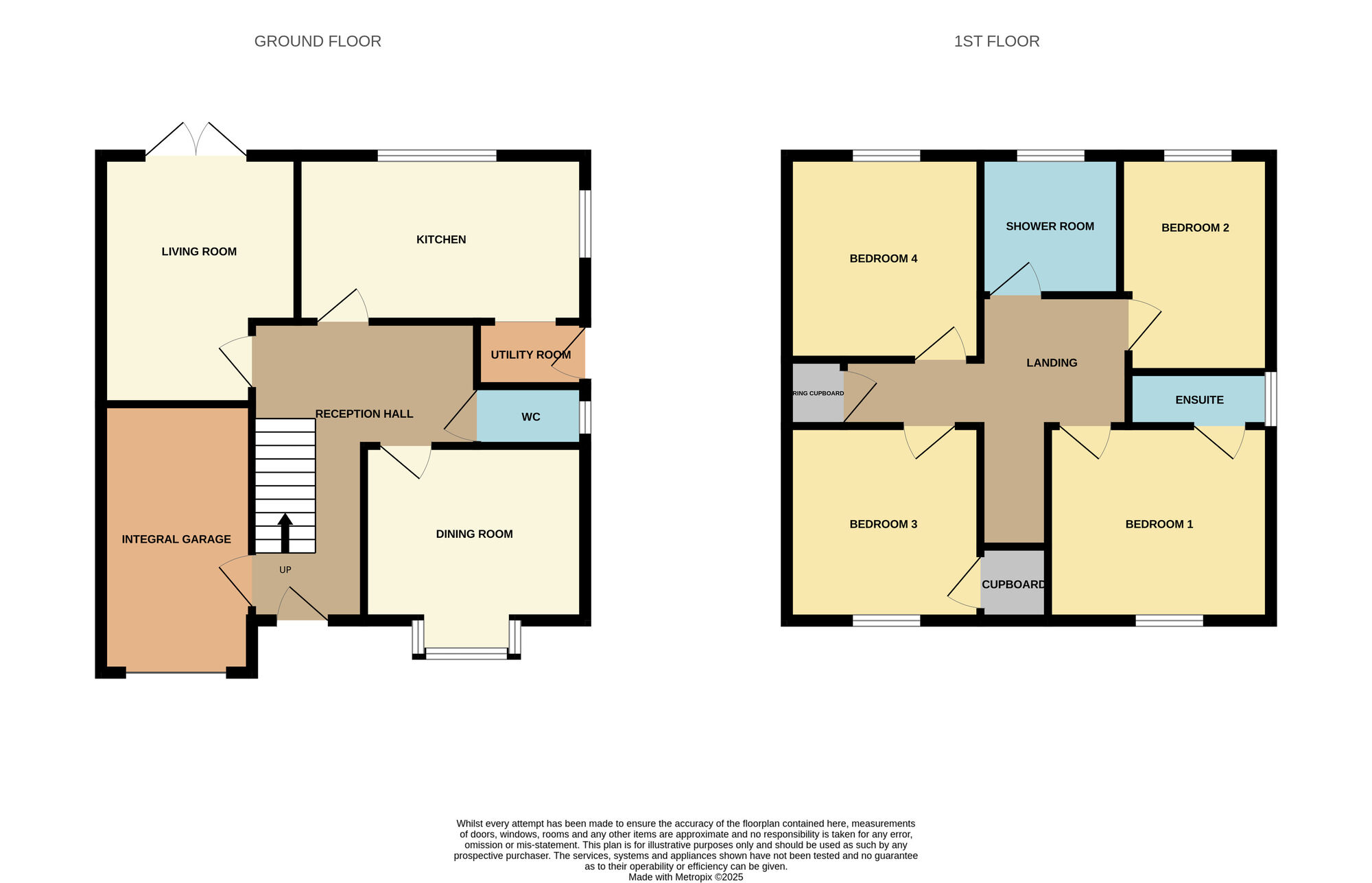 Floorplan of 4 bedroom Detached House for sale, Kingfisher Drive, Wombwell, South Yorkshire, S73