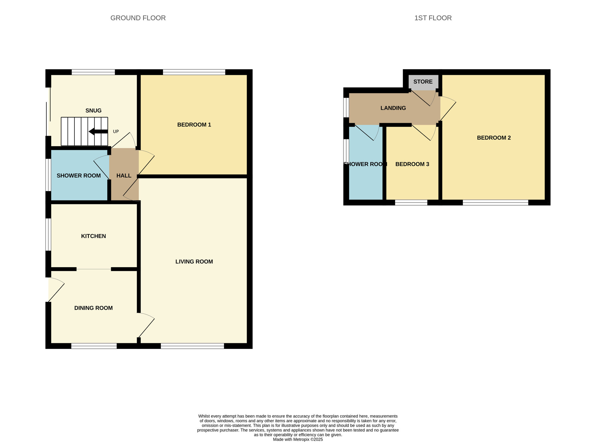 Floorplan of 3 bedroom Semi Detached Bungalow for sale, Barlborough Road, Wombwell, South Yorkshire, S73