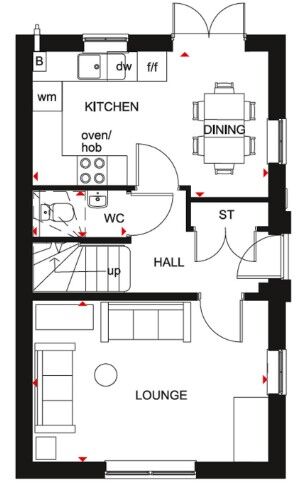 Floorplan of 3 bedroom Detached House for sale, Mitchells Main Close, Wombwell, South Yorkshire, S73