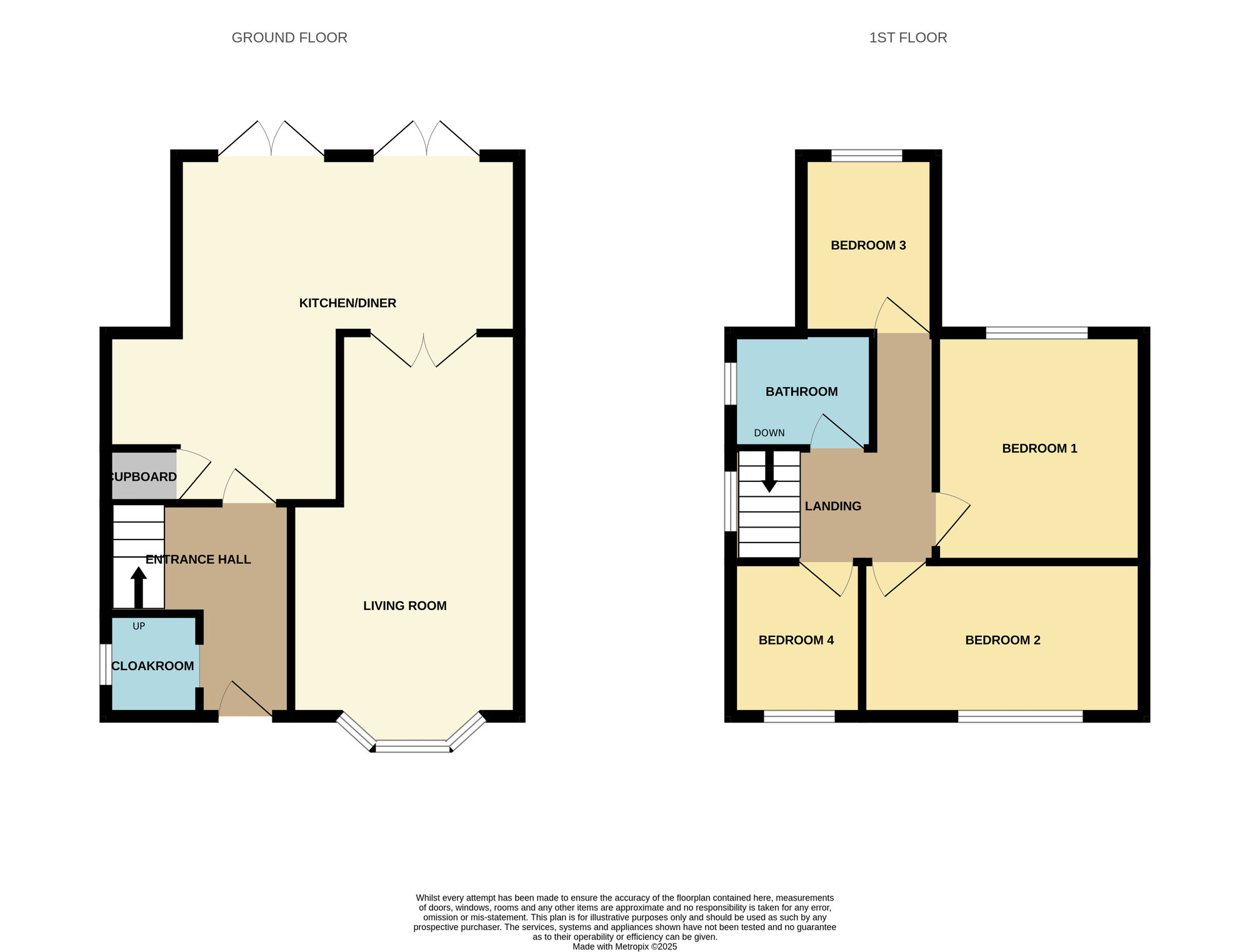 Floorplan of 4 bedroom Detached House for sale, Dartree Close, Darfield, South Yorkshire, S73