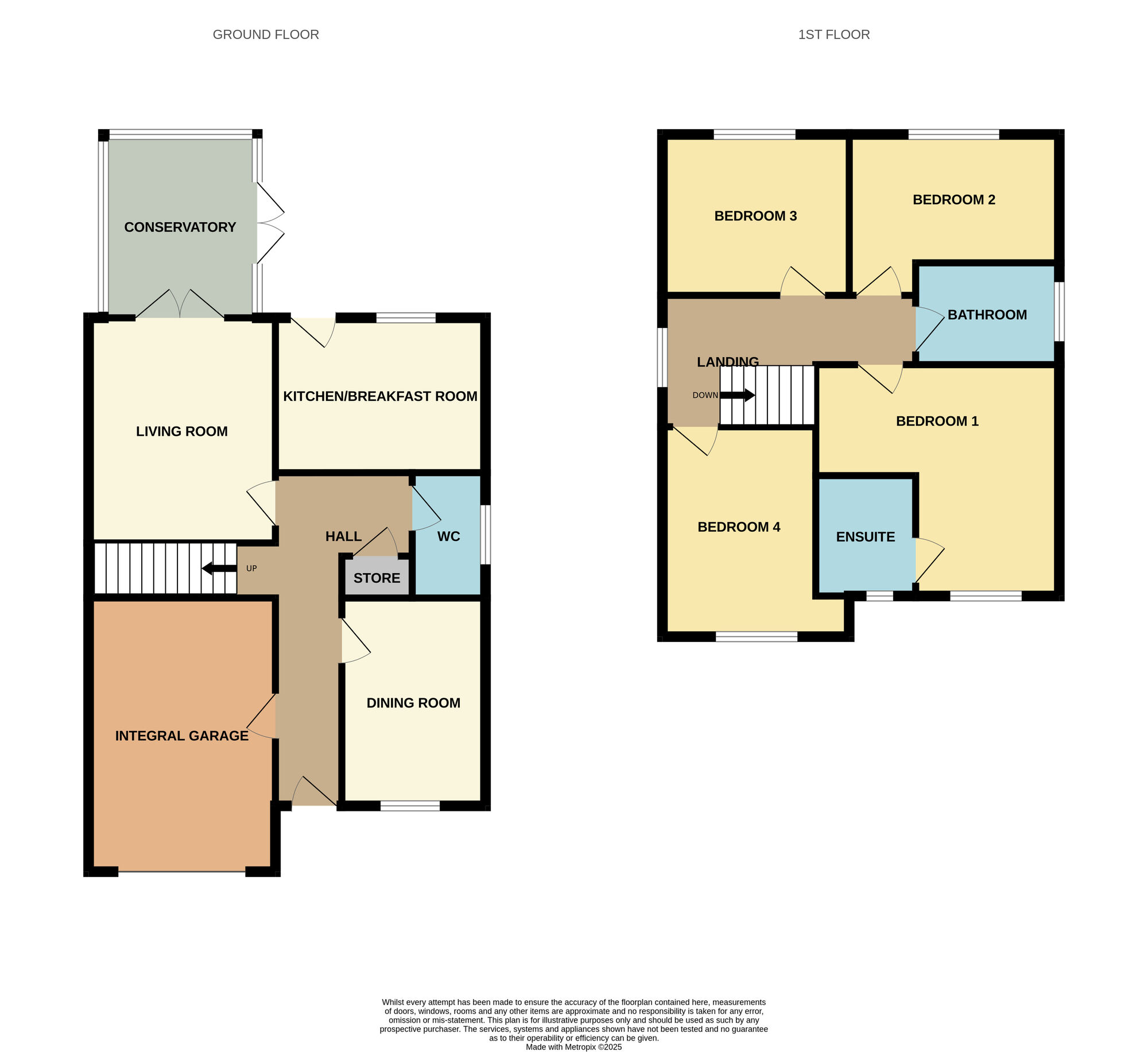Floorplan of 4 bedroom Detached House for sale, Pashley Croft, Wombwell, South Yorkshire, S73