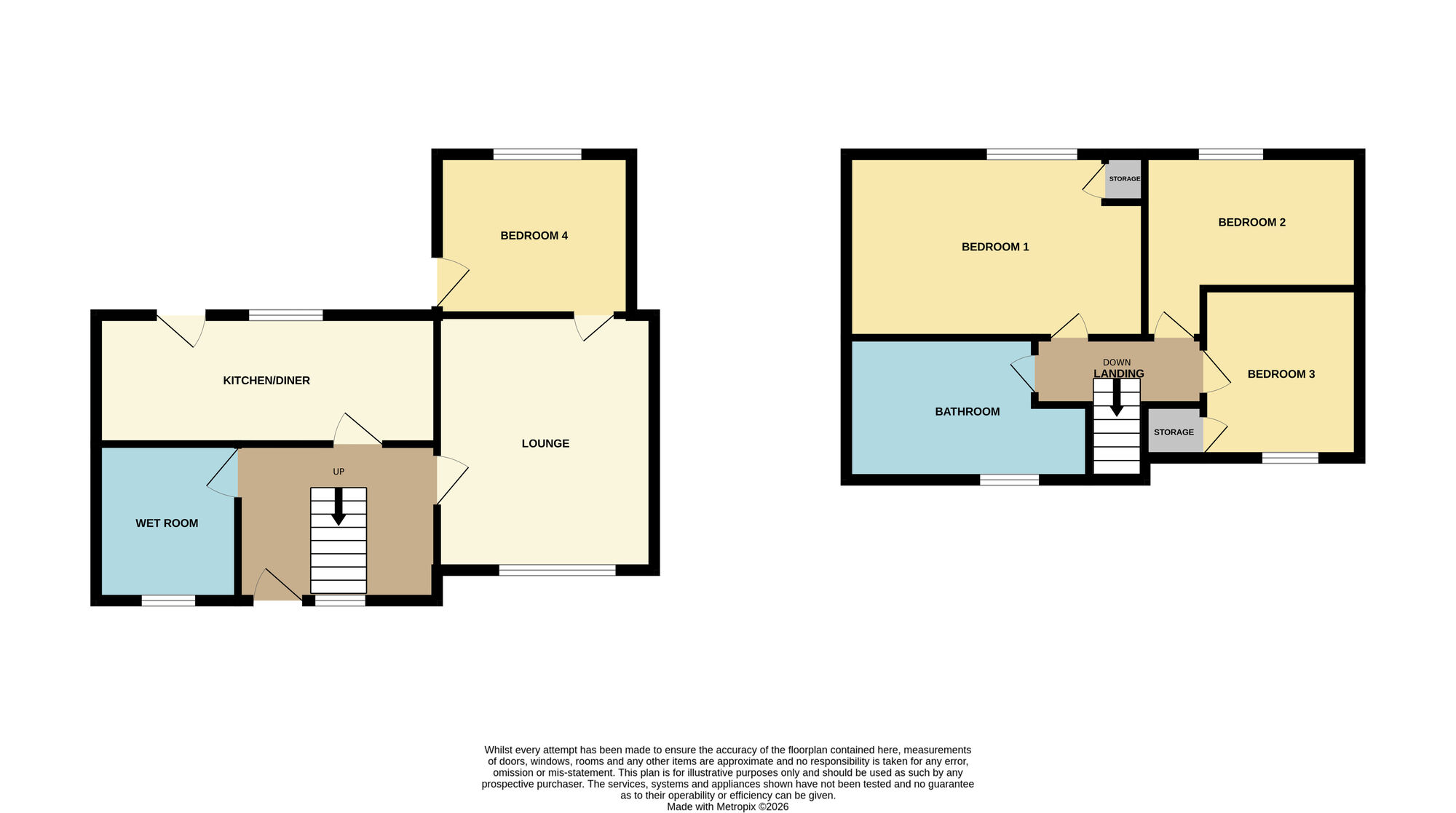 Floorplan of 3 bedroom Semi Detached House for sale, Hanover Square, Thurnscoe, Barnsley, S63
