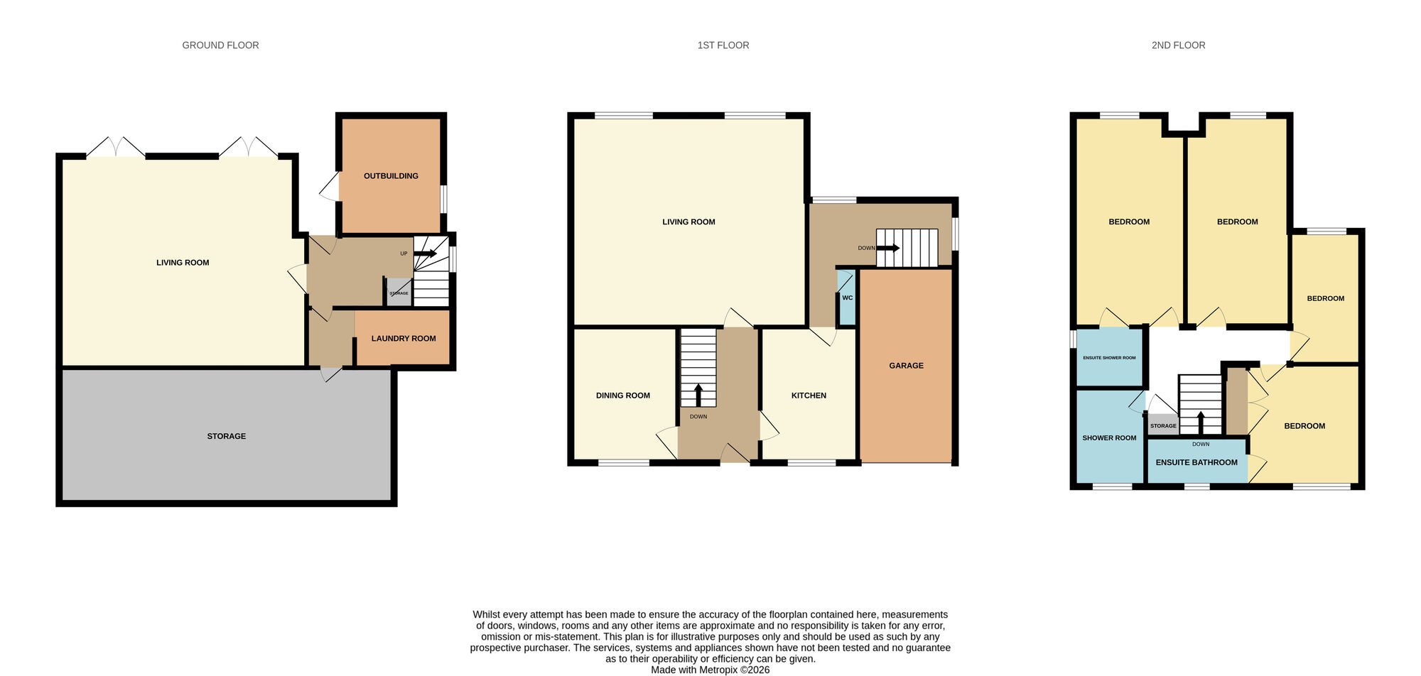Floorplan of 4 bedroom Detached House for sale, Parkhead Close, Royston, Barnsley, S71