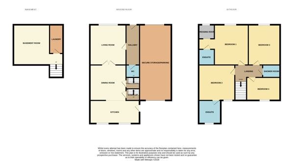 Floorplan of 4 bedroom End Terrace House for sale, Bond Street, Wombwell, Barnsley, S73