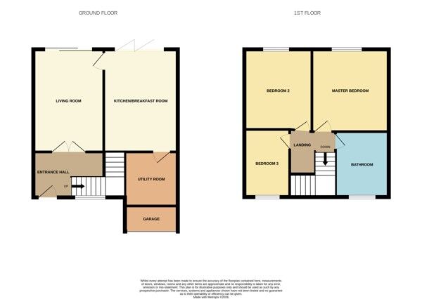 Floorplan of 3 bedroom Detached House for sale, Hoober View, Wombwell, Barnsley, S73