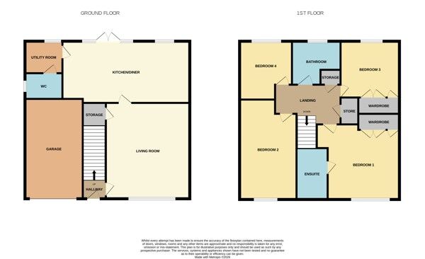 Floorplan of 4 bedroom Detached House for sale, Colliery Mount, Wombwell, Barnsley, S73