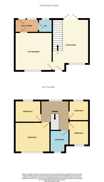 Floorplan of 4 bedroom Semi Detached House for sale, Roman Street, Thurnscoe, Barnsley, S63