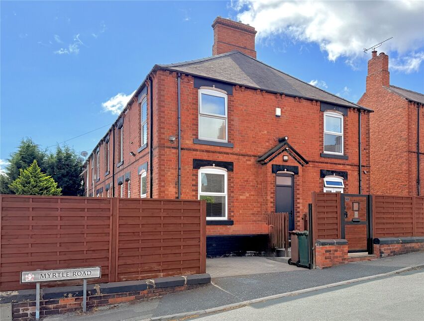 Main image of 2 bedroom End Terrace House for sale, Myrtle Road, Wombwell, Barnsley, S73