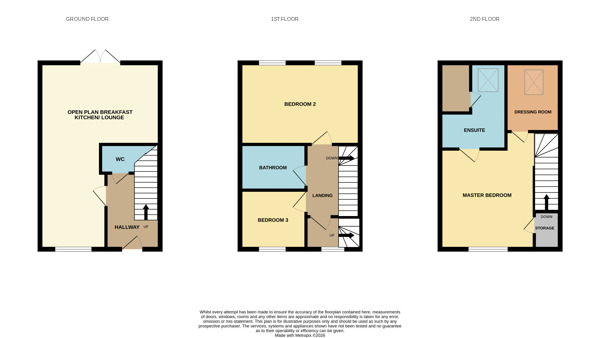 Floorplan of 3 bedroom House for sale, Woodbourn Gardens, Wombwell, Barnsley, S73