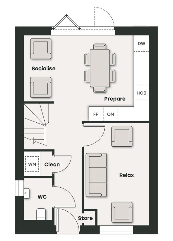 Floorplan of 3 bedroom Semi Detached House for sale, Canary Way, Goldthorpe, Barnsley, S63