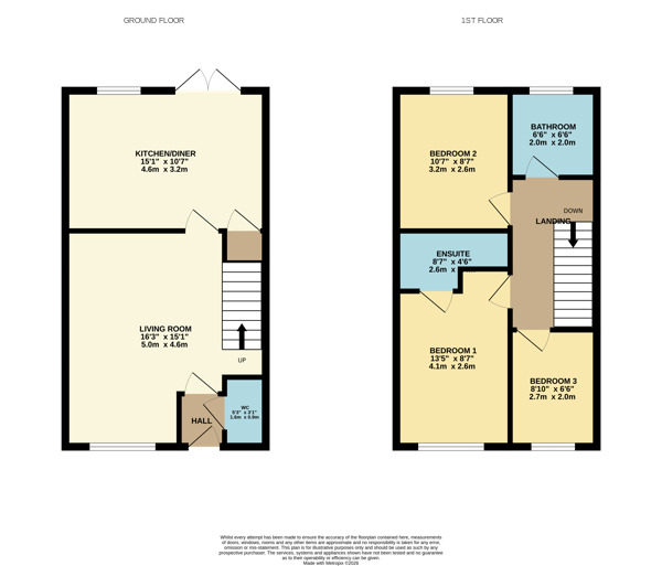 Floorplan of 3 bedroom Semi Detached House for sale, Mitchells Main Close, Wombwell, Barnsley, S73