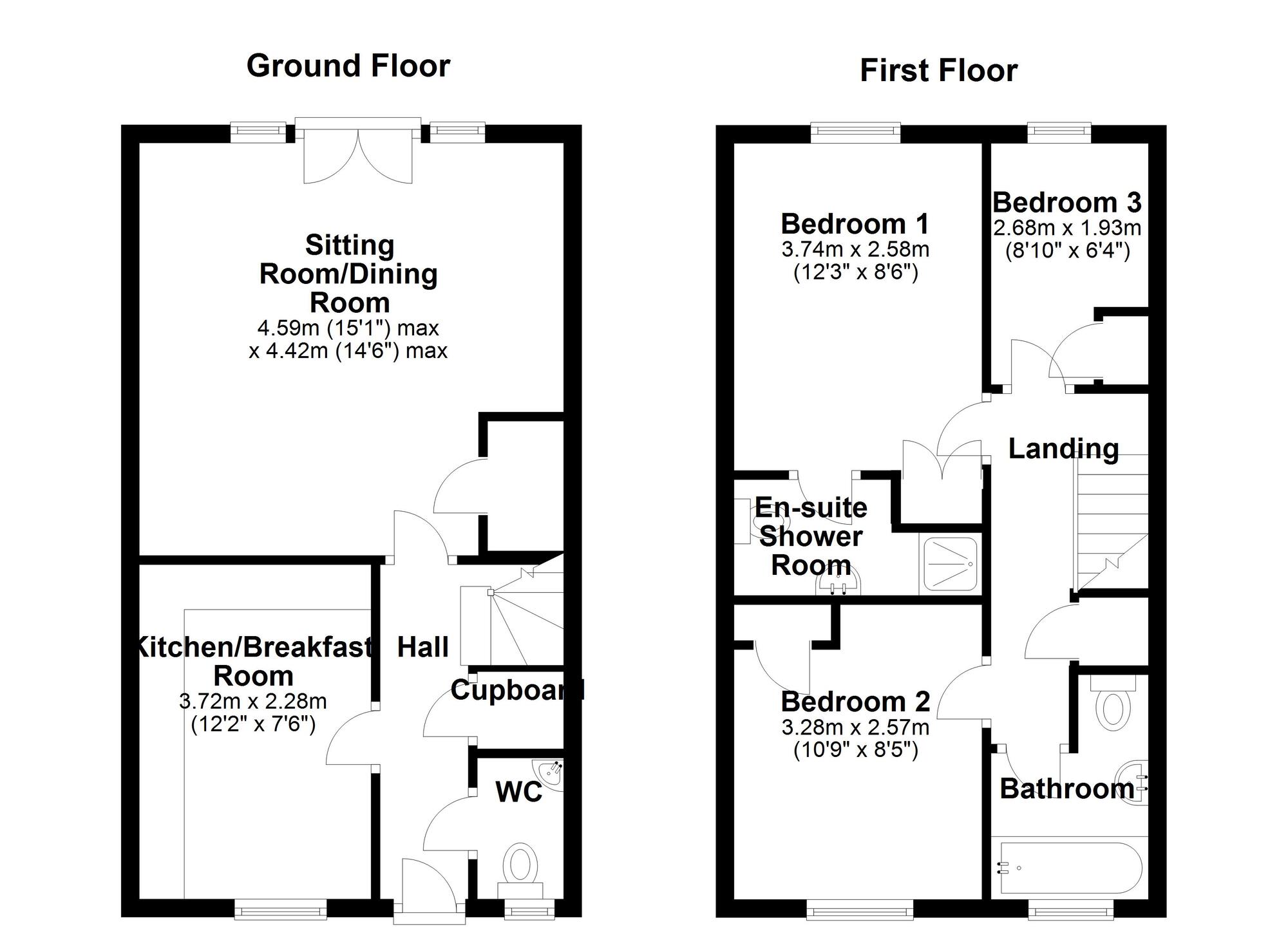 Floorplan of 3 bedroom Semi Detached House to rent, West Denton Road, Newcastle Upon Tyne, NE15