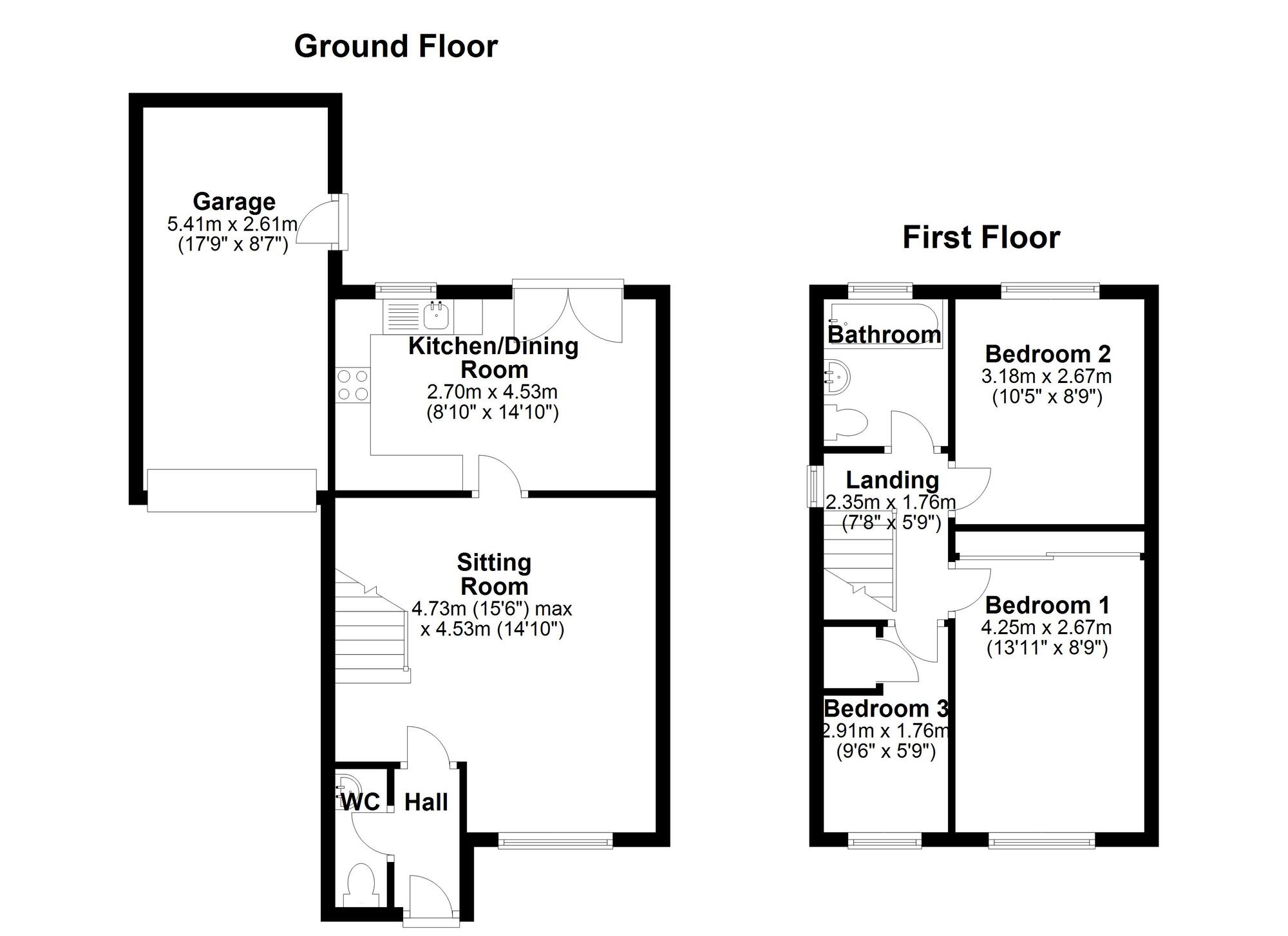 Floorplan of 3 bedroom Semi Detached House for sale, Swanton Close, Newcastle Upon Tyne, NE5