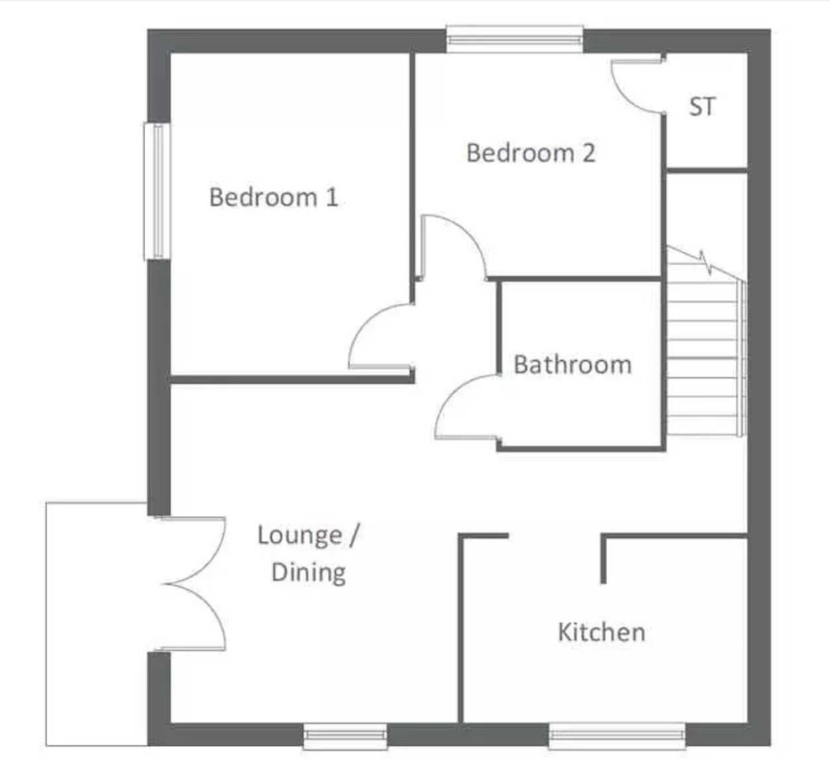 Floorplan of 2 bedroom  Flat to rent, Bellshiel Grove, Newcastle Upon Tyne, NE15