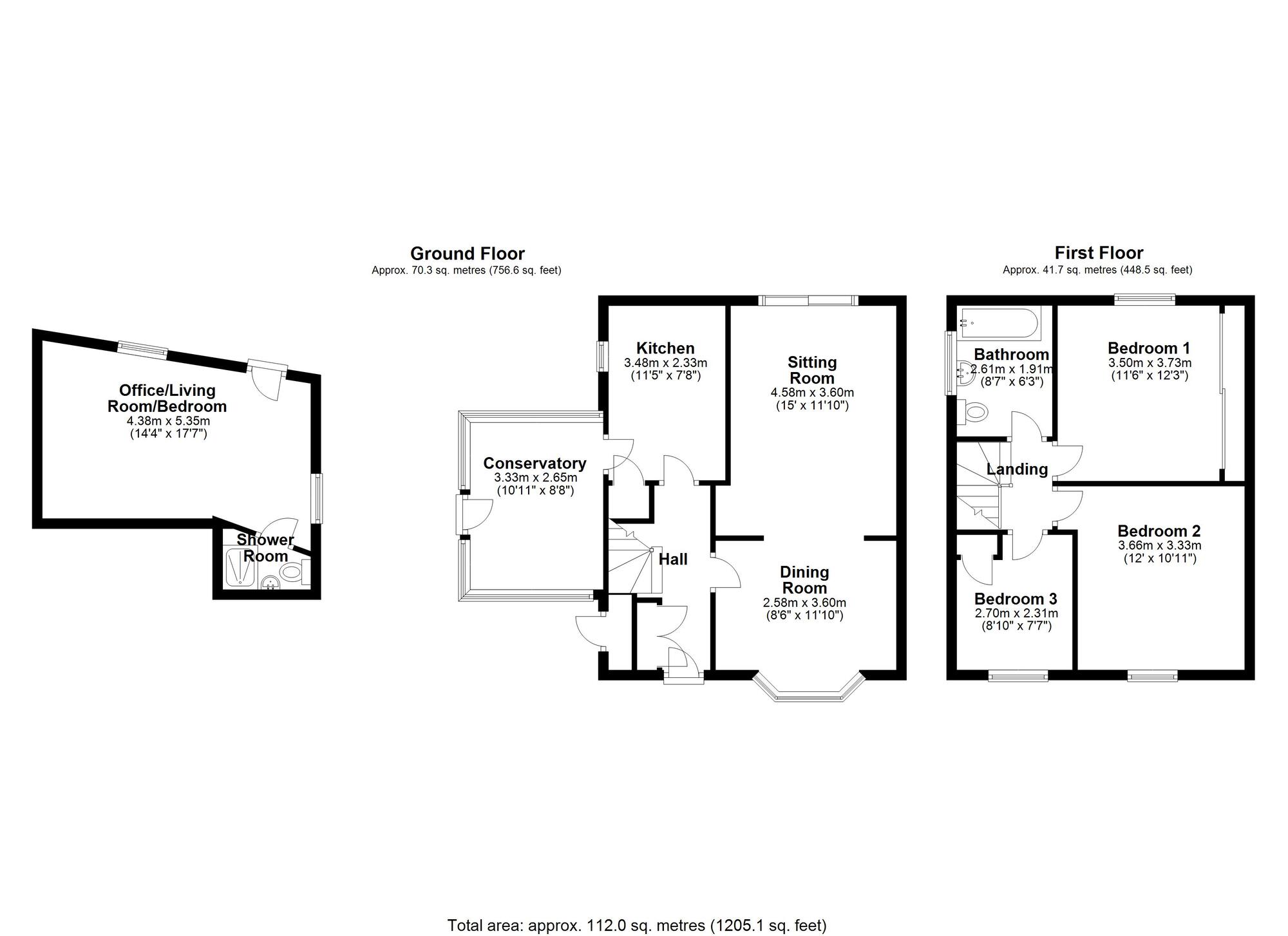 Floorplan of 3 bedroom Semi Detached House to rent, Hodgkin Park Crescent, Newcastle Upon Tyne, NE15