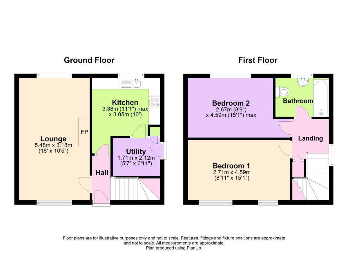 Floorplan of 2 bedroom Semi Detached House to rent, Morley Hill Road, Newcastle upon Tyne, Tyne and Wear, NE5