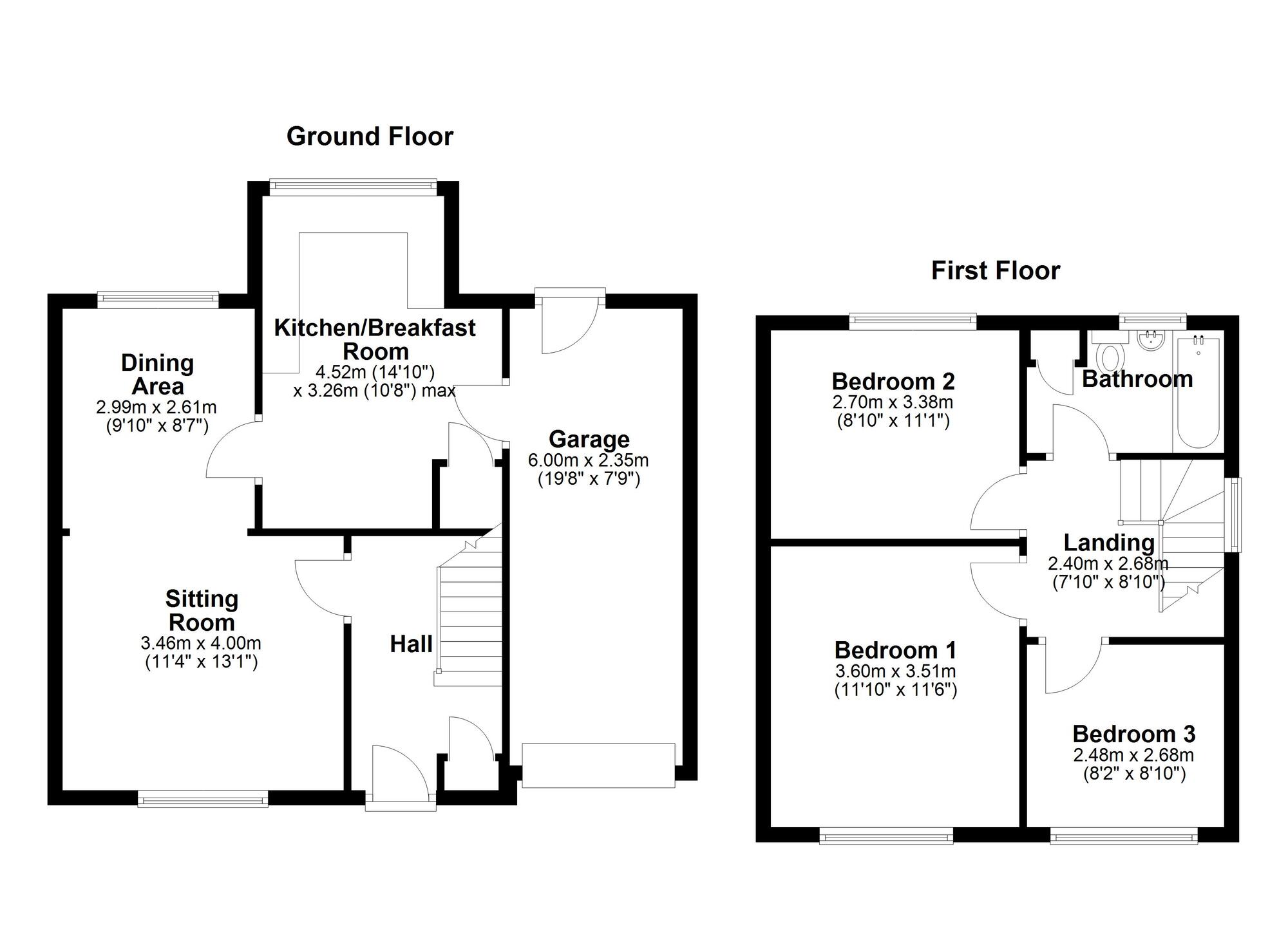 Floorplan of 3 bedroom Semi Detached House for sale, Chapel House Drive, Newcastle upon Tyne, Tyne and Wear, NE5