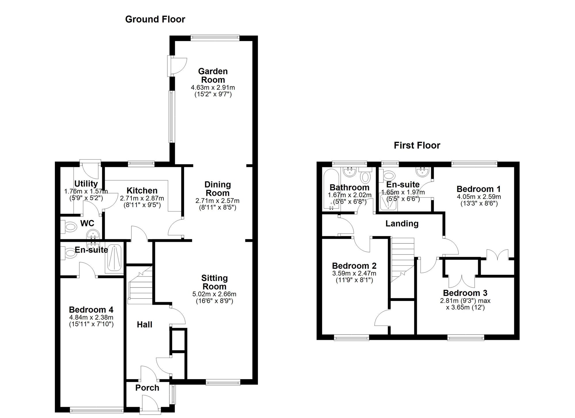 Floorplan of 4 bedroom Detached House for sale, Stapleford Close, Newcastle upon Tyne, Tyne and Wear, NE5