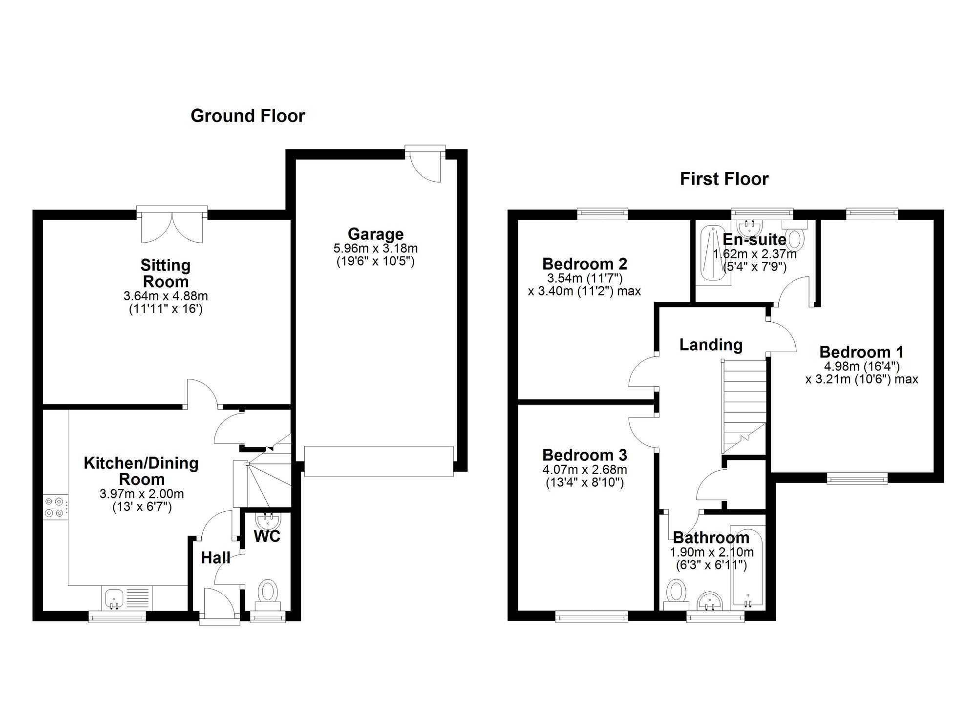 Floorplan of 3 bedroom Detached House for sale, Osprey Avenue, Newcastle upon Tyne, NE15