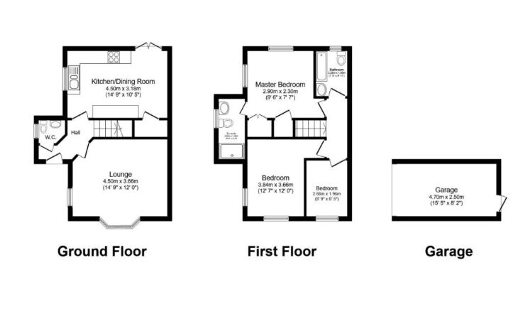 Floorplan of 3 bedroom Detached House for sale, Lamedon Mill Court, Lemington, Tyne and Wear, NE15