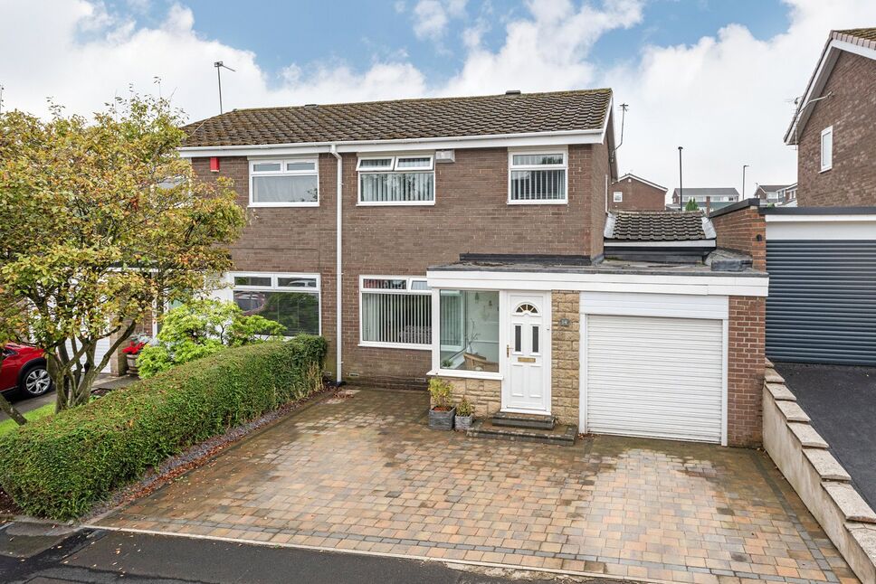 Main image of 3 bedroom Semi Detached House for sale, Kelson Way, Chapel Park, Tyne and Wear, NE5