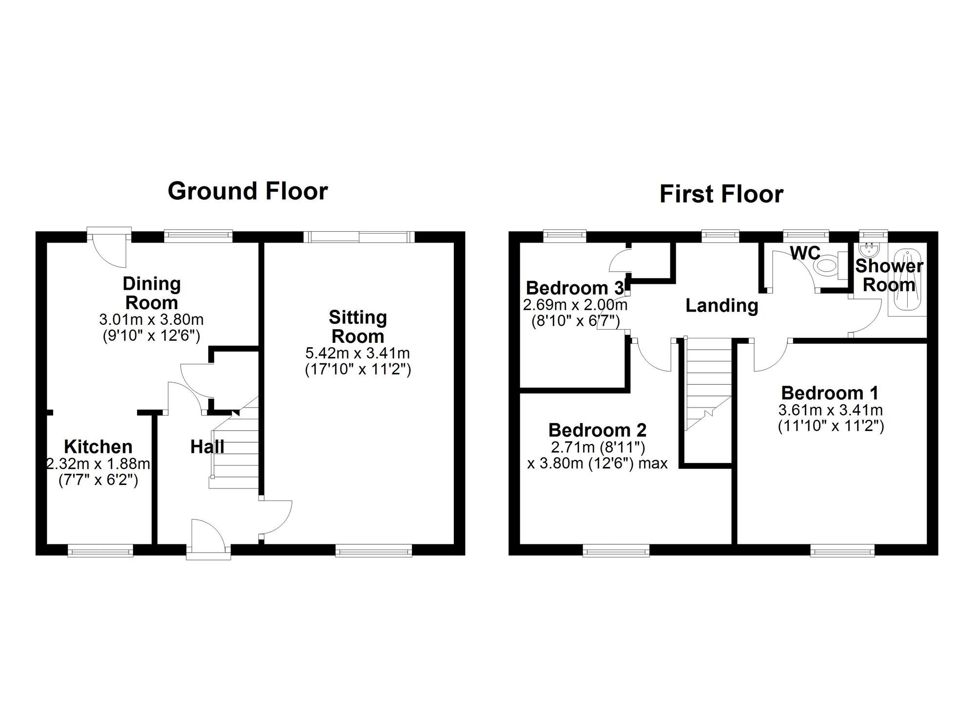 Floorplan of 3 bedroom Semi Detached House for sale, Kielder Close, Newcastle upon Tyne, Tyne and Wear, NE5